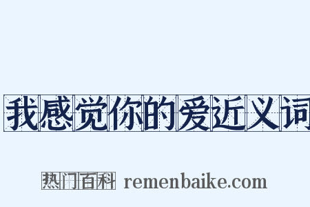 我感觉你的爱近义词是什么意思的图片